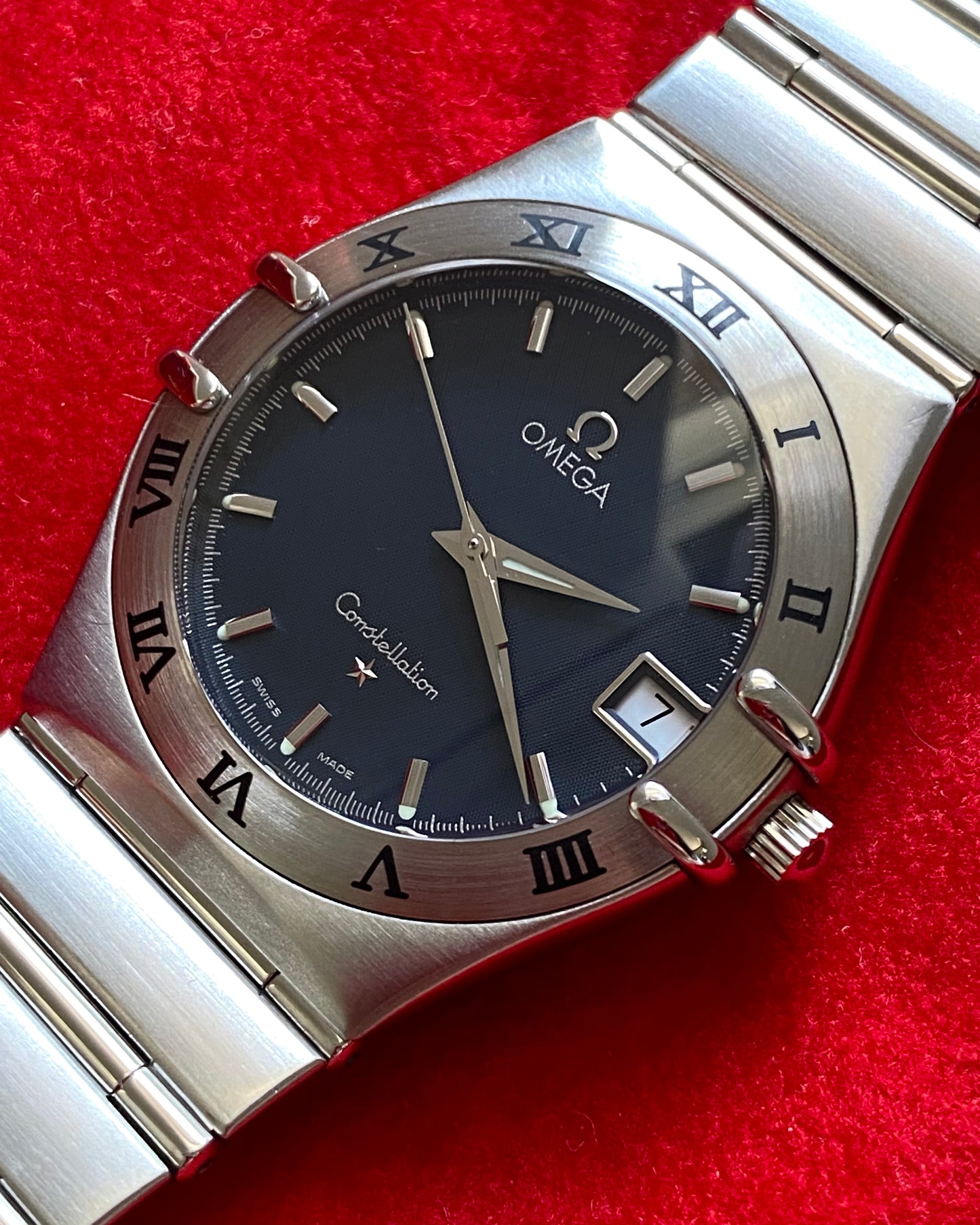 2000s Omega Constellation All Steel Blue Dial