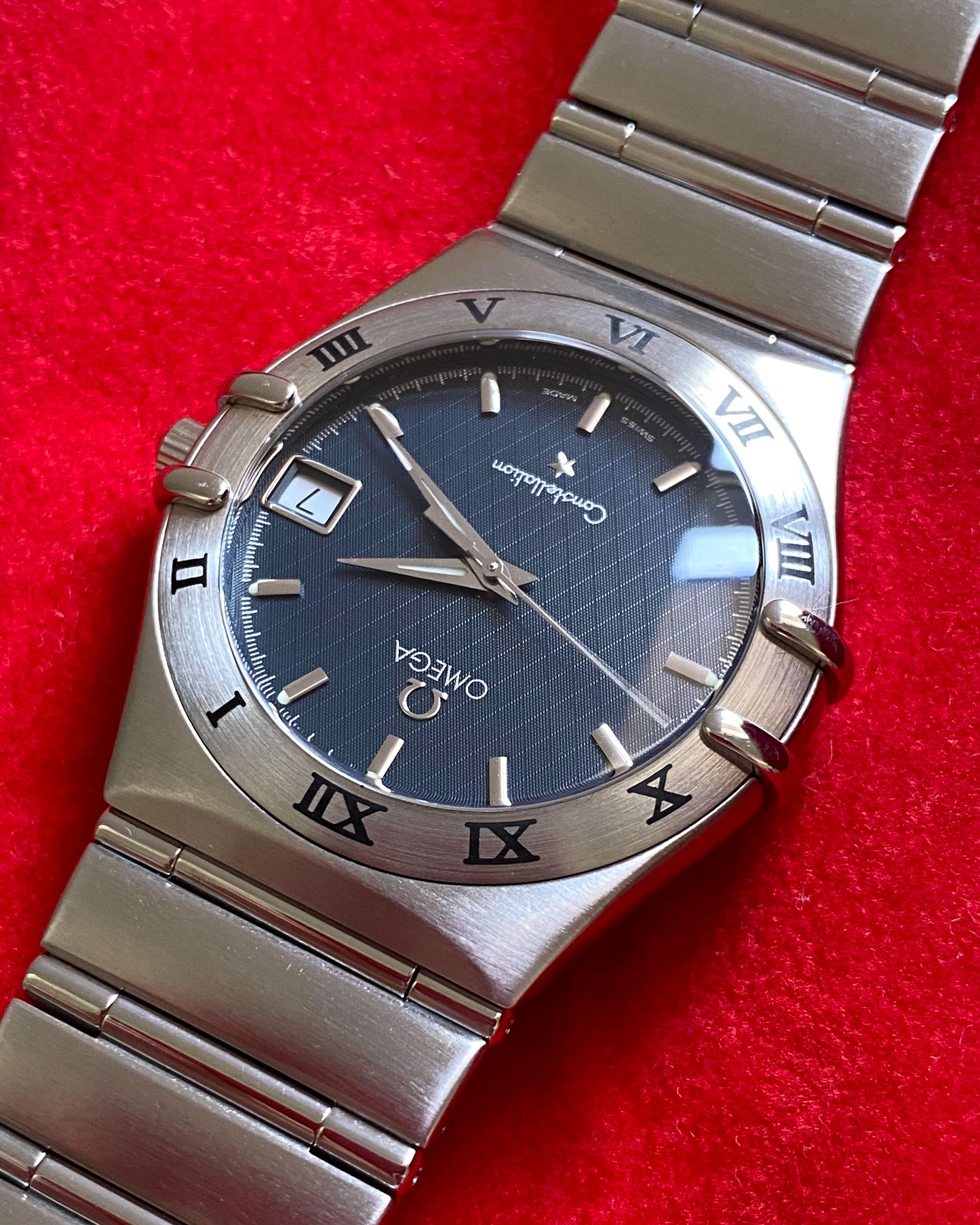 2000s Omega Constellation All Steel Blue Dial