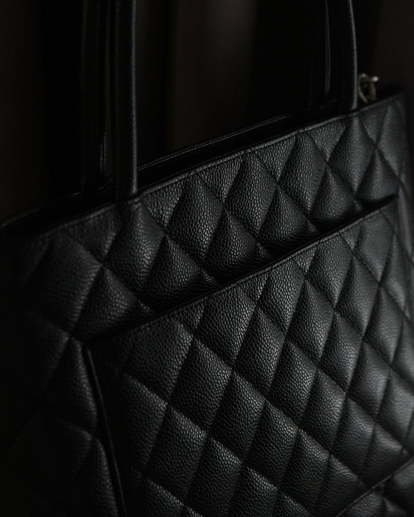 Chanel Medallion Series 6 Caviar Leather Silver Hardware