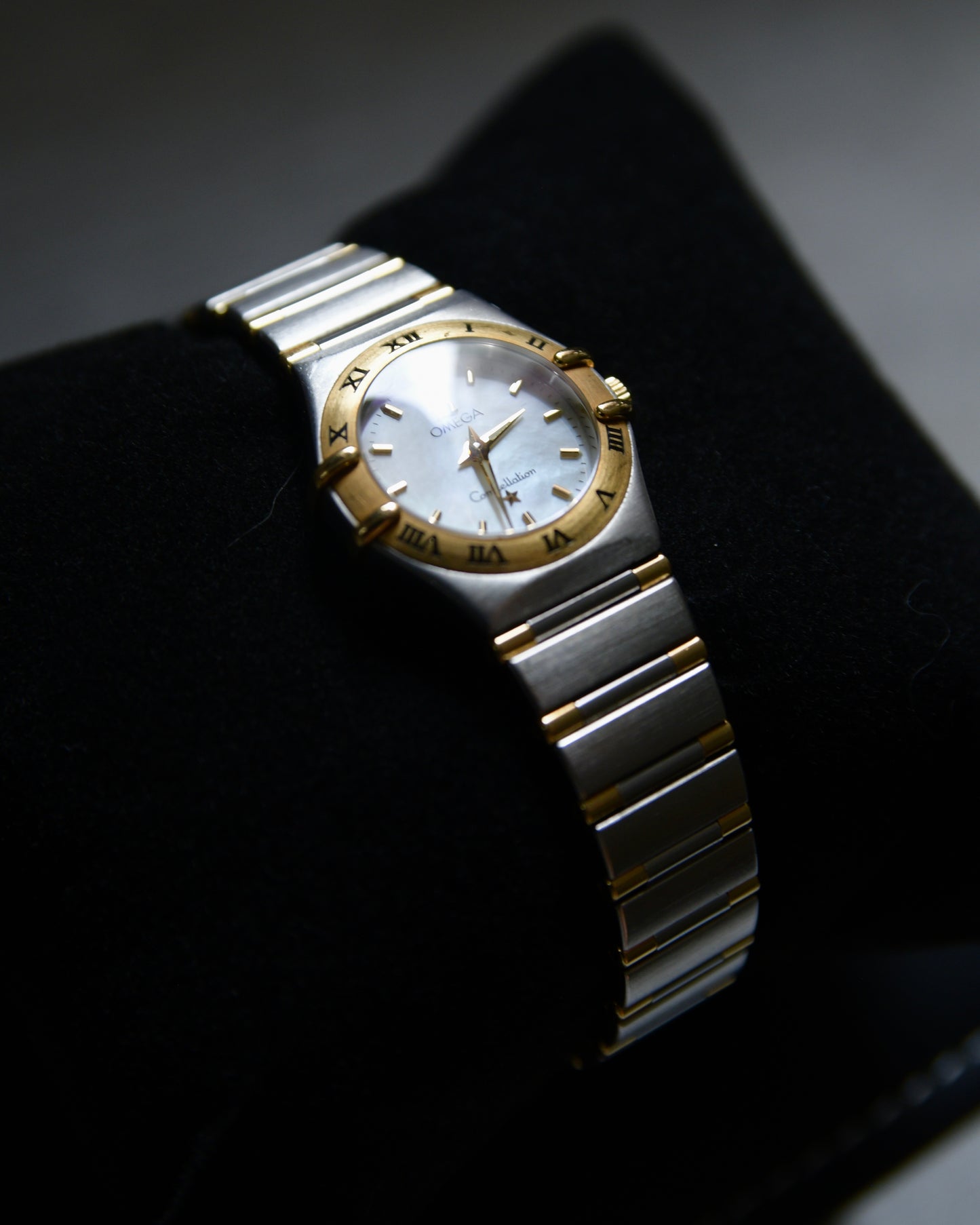 New Arrival: 2000s Omega Constellation Mini Mother of Pearl Half Bar
