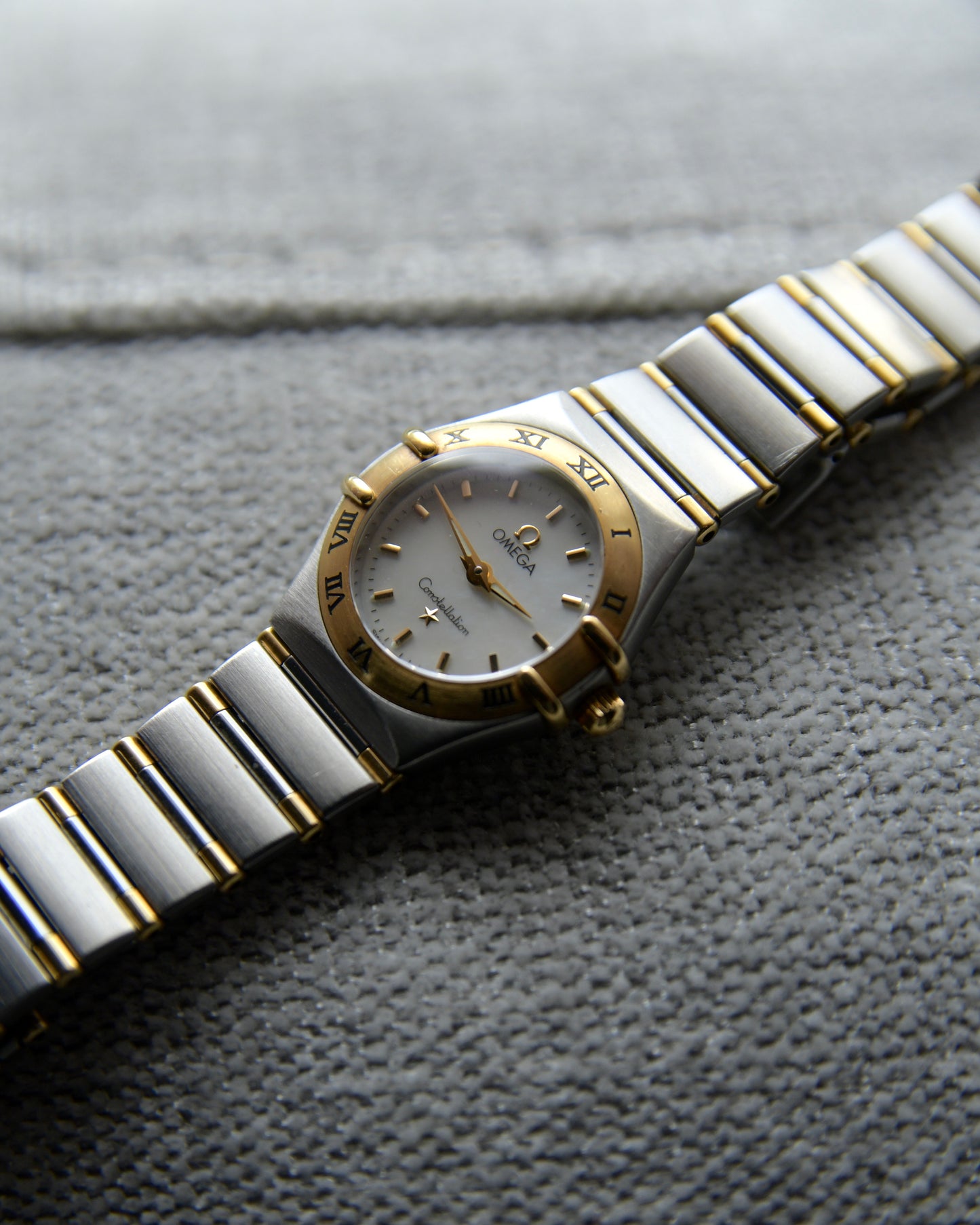 New Arrival: 2000s Omega Constellation Mini Mother of Pearl Half Bar