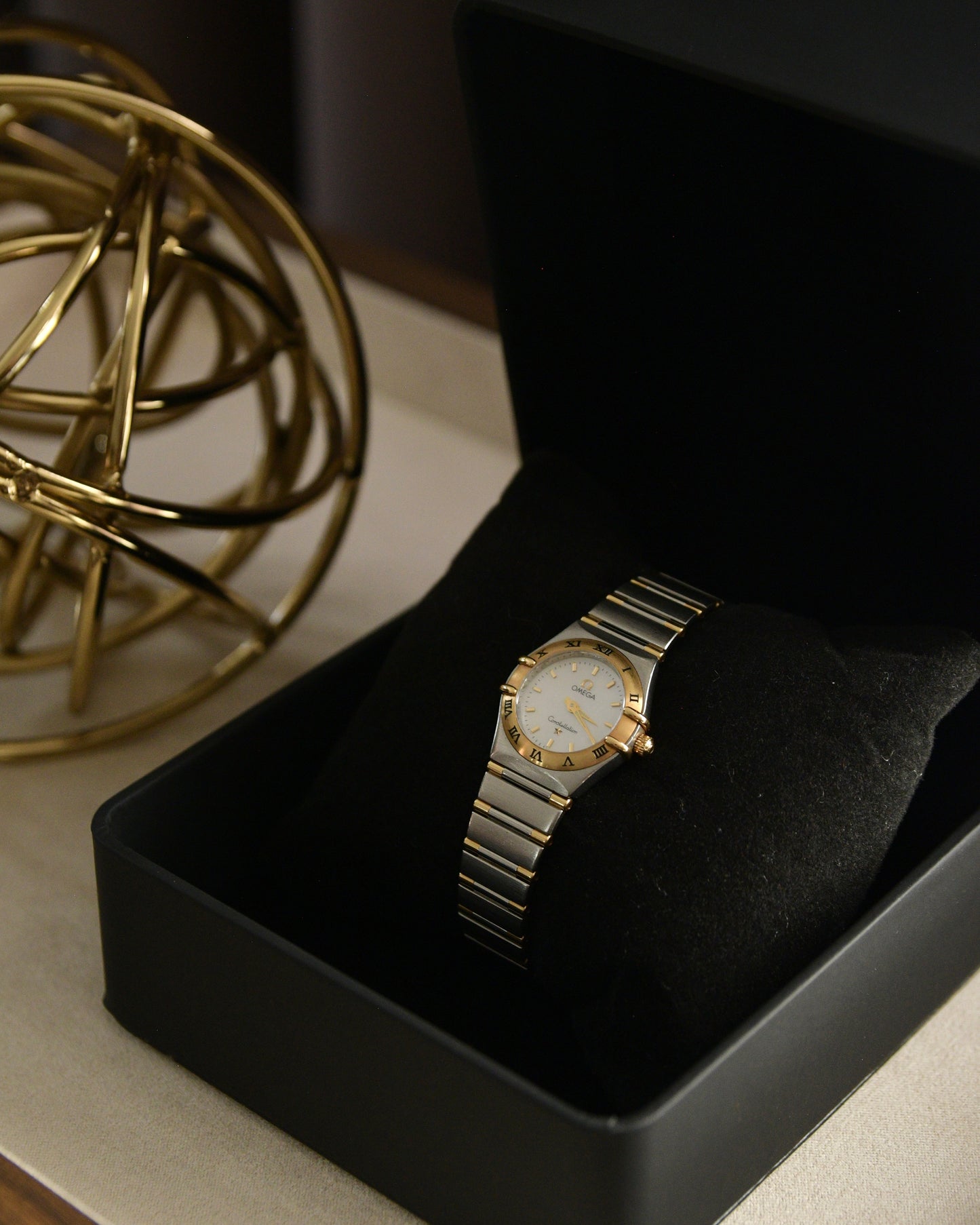 New Arrival: 2000s Omega Constellation Mini Mother of Pearl Half Bar