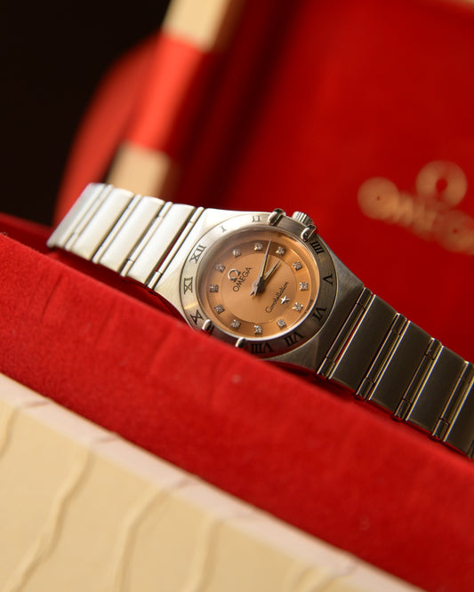 1997 Omega Constellation Limited Edition 'Cindy Crawford' Champagne Dial 12P Diamonds