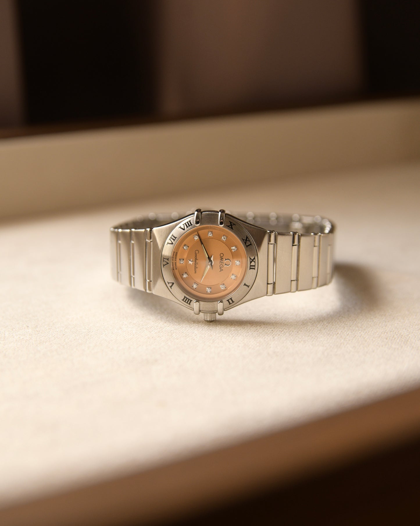 1997 Omega Constellation Limited Edition 'Cindy Crawford' Champagne Dial 12P Diamonds