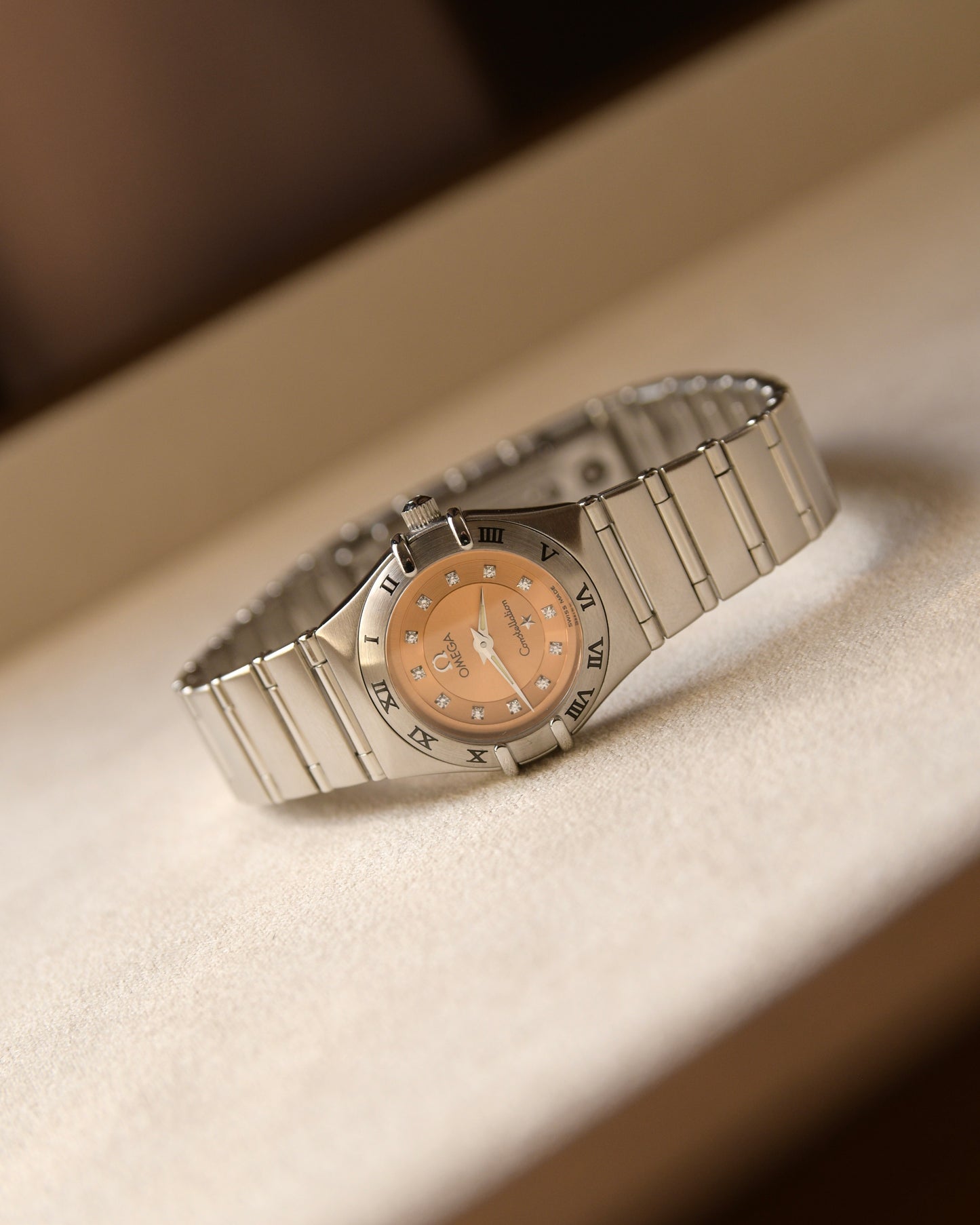 1997 Omega Constellation Limited Edition 'Cindy Crawford' Champagne Dial 12P Diamonds