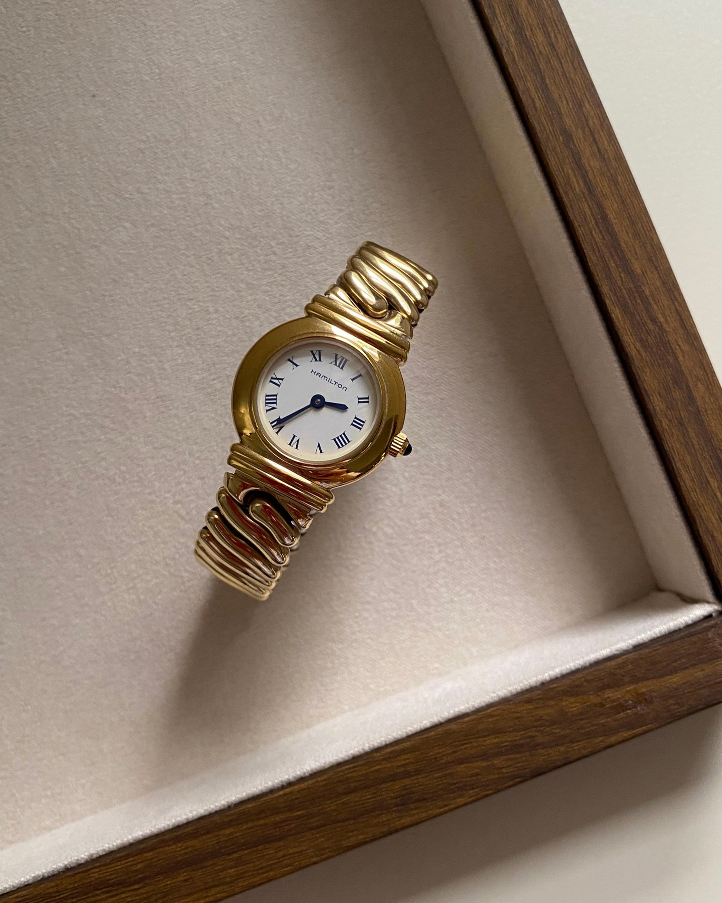 1990s Vintage Hamilton 14k Gold Plated
