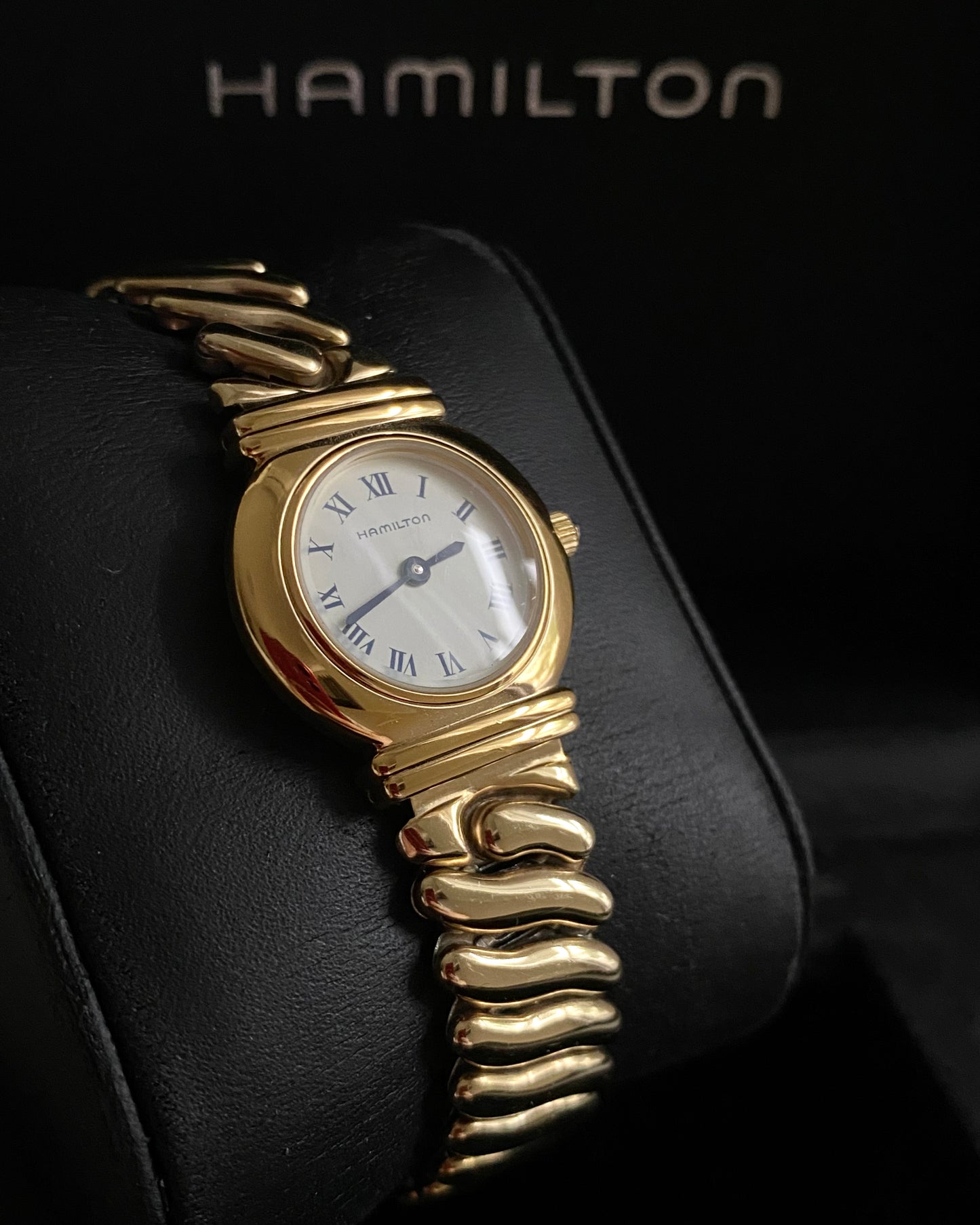 1990s Vintage Hamilton 14k Gold Plated