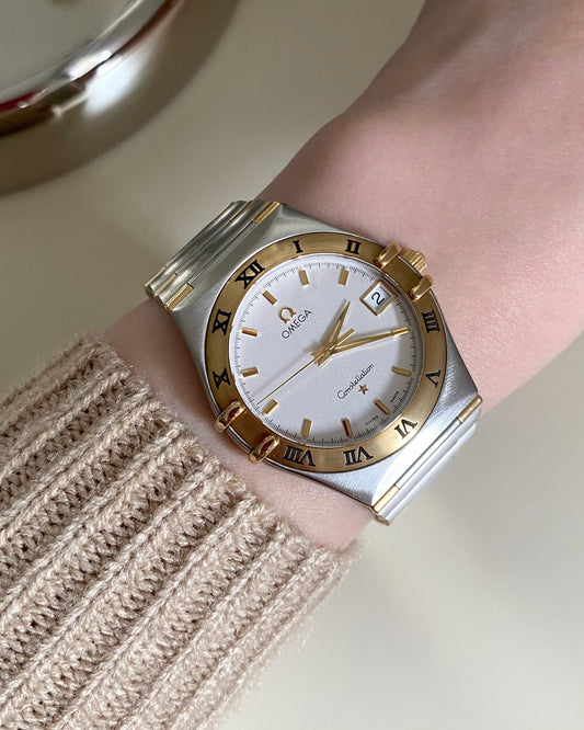 2000s Omega Constellation Large Two-tone Half Bar
