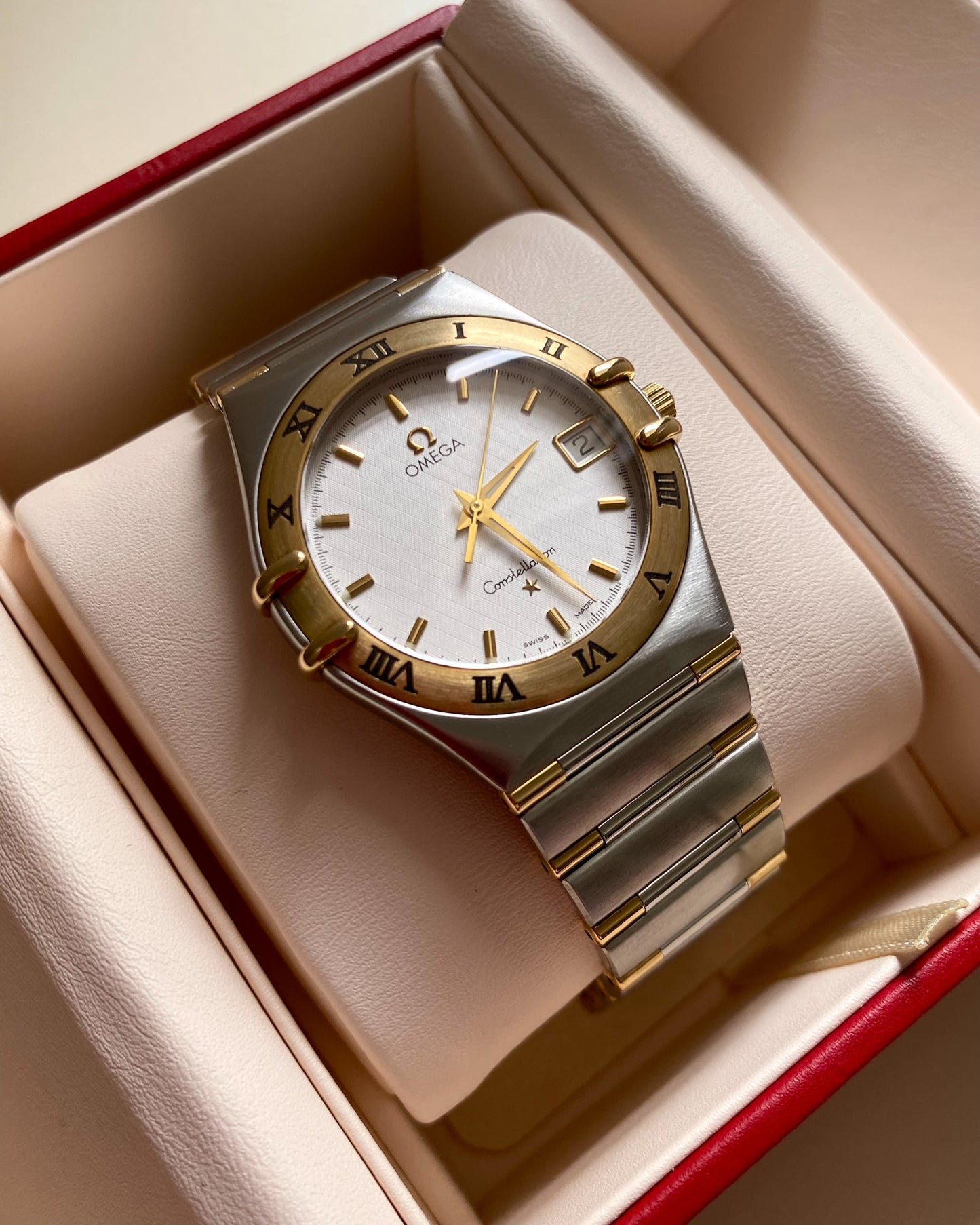 2000s Omega Constellation Large Two-tone Half Bar