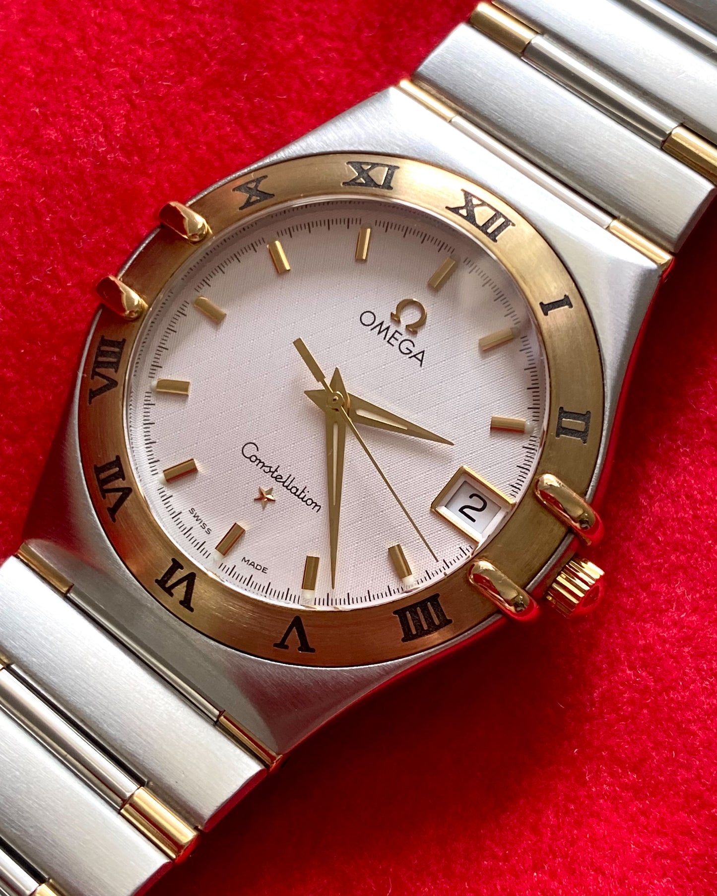 2000s Omega Constellation Large Two-tone Half Bar