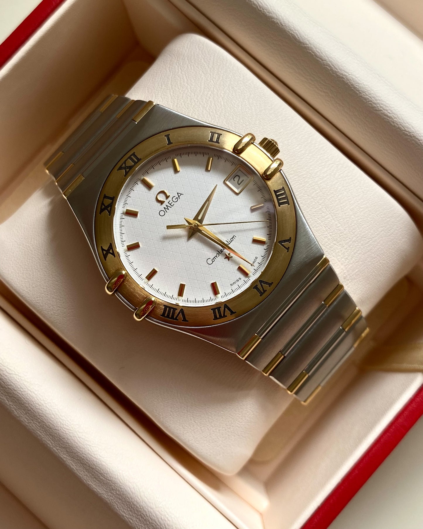 2000s Omega Constellation Large Two-tone Half Bar