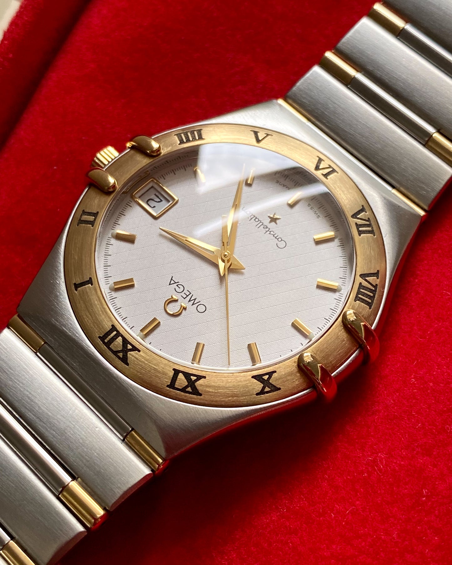 2000s Omega Constellation Large Two-tone Half Bar