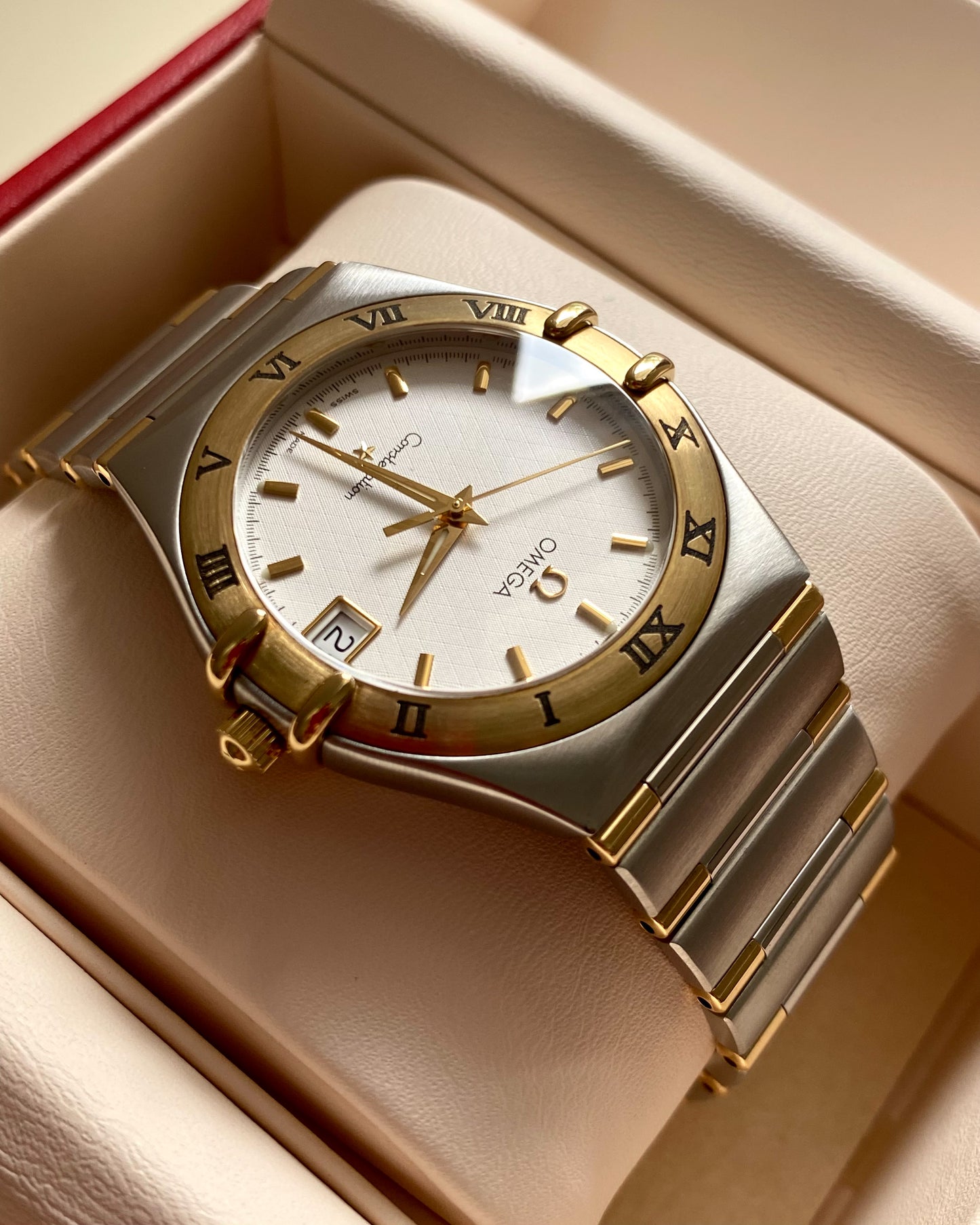 2000s Omega Constellation Large Two-tone Half Bar